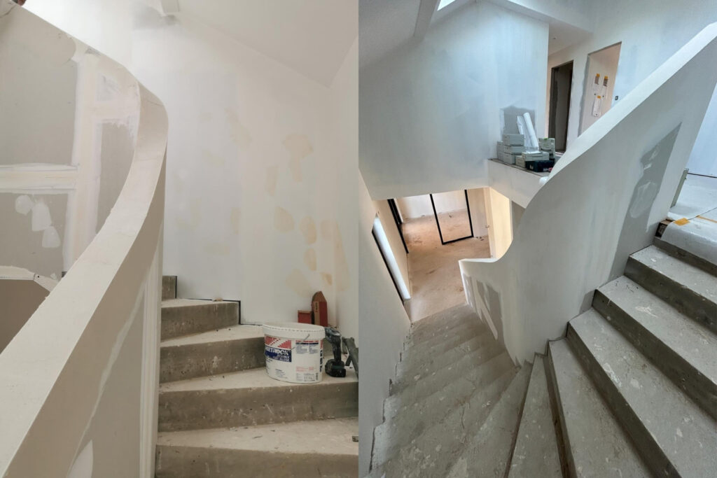 rampe escalier obernai placo platre